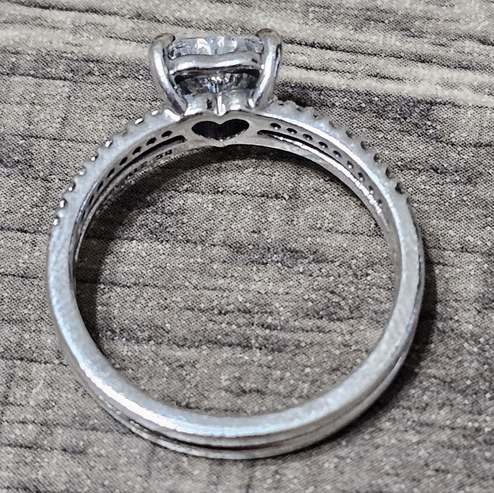 Authentic Pandora Double Band Heart RingSterling silver - Picture 4 of 7